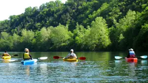 Kayaking at Lake Taneycomo