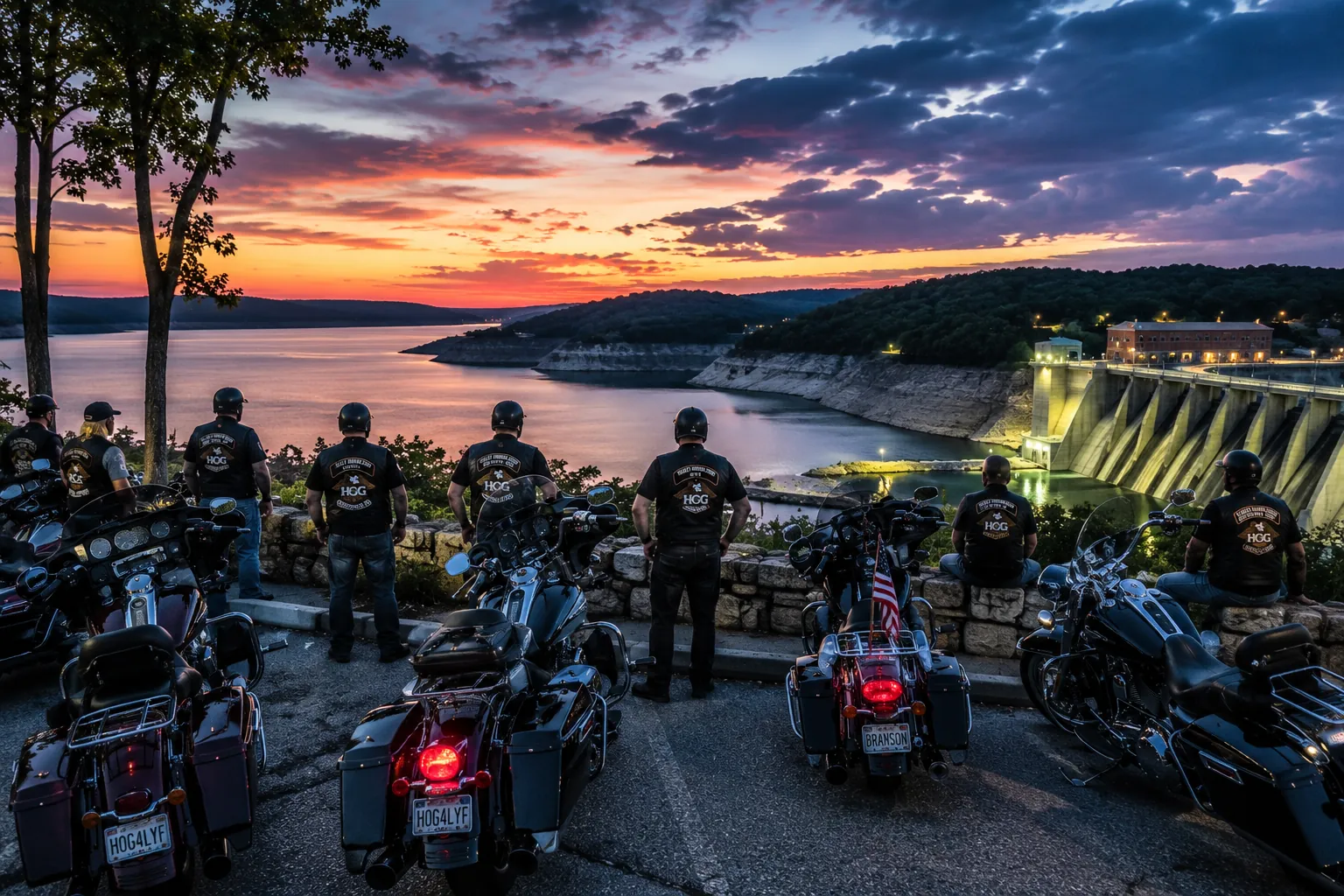 Table Rock Lake and Dam near Branson