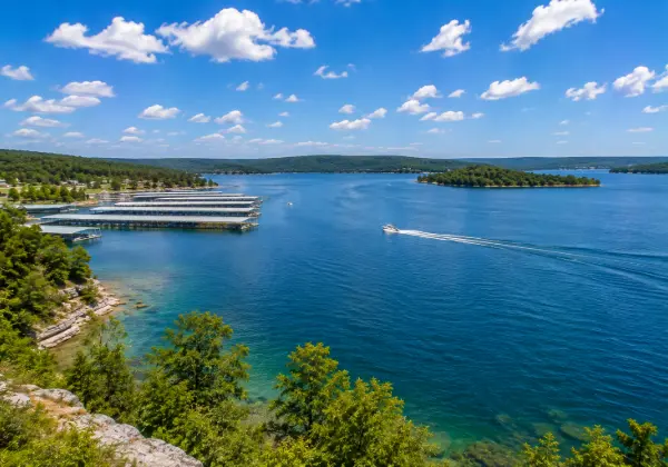 Sunset over Table Rock Lake in the Ozarks