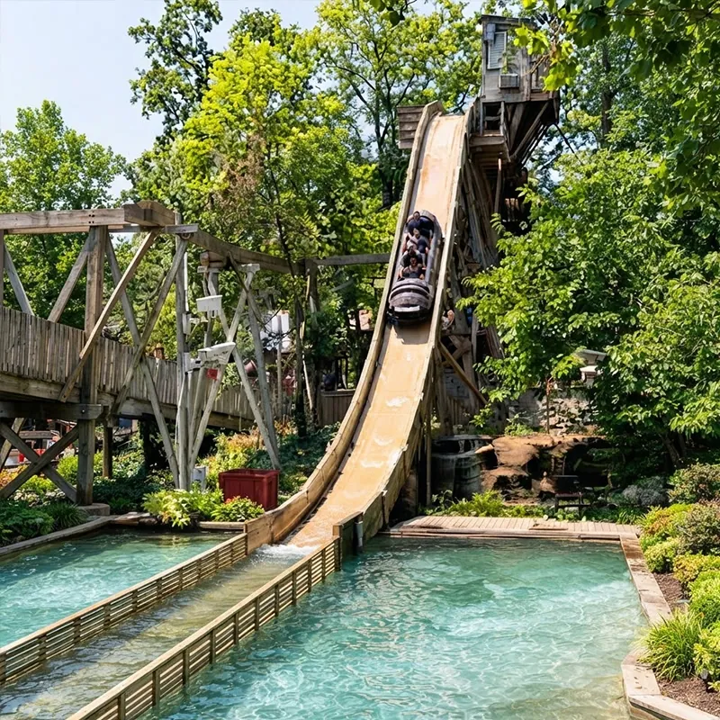 Mystic River Falls water raft ride at Silver Dollar City, Branson