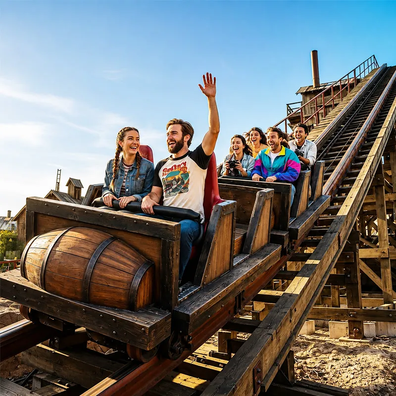Powder Keg launch coaster at Silver Dollar City, Branson